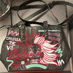 Danielle Nicole Black Graphic Shoulder Bag